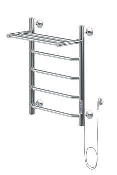 Полотенцесушитель электрический Aquanet Fiona 60х50 Тэн справа, с полкой