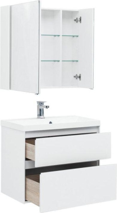 Мебель для ванной Aquanet Гласс 80 белый