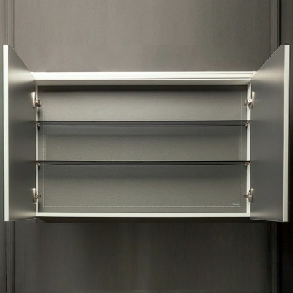 Зеркальный шкаф Vallessi 80 белый глянец с подстветкой 547-W Boheme