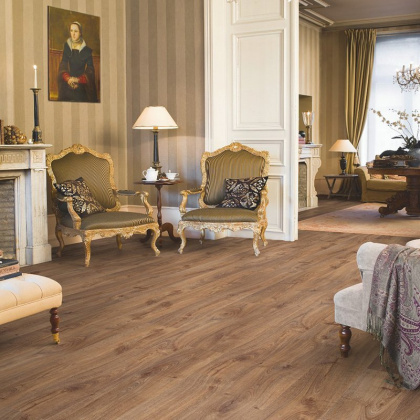 Ламинат Quick-Step Eligna U3461 Дуб шоколадный промасленный (8мм/32кл/1,722 м2) 1380*156, м2