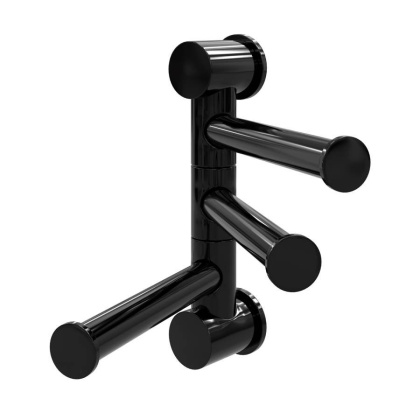 K-1053POLISHED BLACK Держатель полотенец тройной K-1053POLISHED BLACK Держатель полотенец тройной