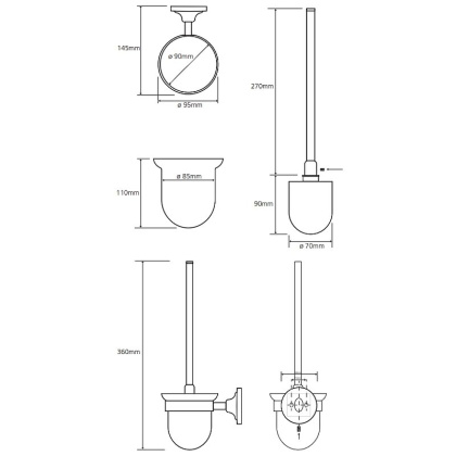 Ёршик подвесной (стекло)