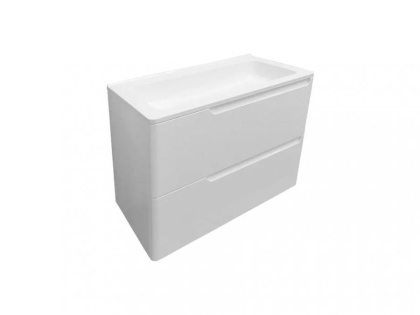 Тумба подвесная под умывальник Kare Luxe 700х450 2 ящика (ШхГхВ) 698х446х607 Тумба подвесная под умывальник Kare Luxe 700х450 2 ящика (ШхГхВ) 698х446х607