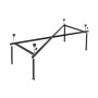 Каркас сварной для акриловой ванны Aquanet Dali 150x70 Каркас сварной для акриловой ванны Aquanet Dali 150x70