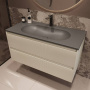 База под раковину Welle 1000 подвесная, 2 выкатных ящика soft-close, M.Beige