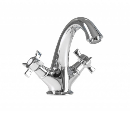 LORD-LS1-01 Смеситель для раковины с донным клапаном хром, ручки хром