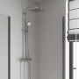 Душевая система поворотная с термостатом Grohe Tempesta Cosmopolitan 250, хром / белый (26689000)