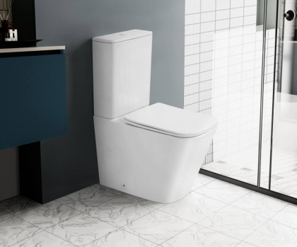 Унитаз компакт Abber Rechteck AC1210TMW белый матовый с микролифтом