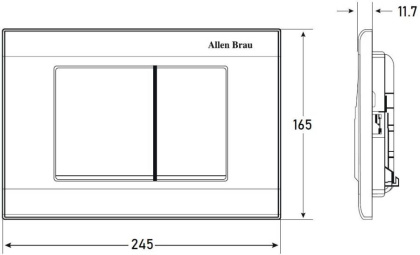 Клавиша смыва Allen Brau Liberty 9.20002.20 белый глянец Клавиша смыва Allen Brau Liberty 9.20002.20 белый глянец