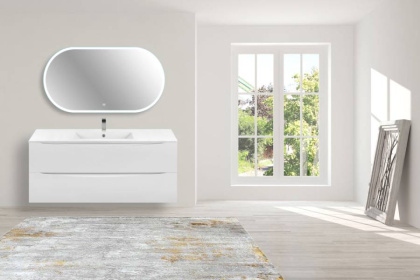 База под керамическую раковину Mia 1200 подвесная, 2 выкатных ящика soft close, G.White База под керамическую раковину Mia 1200 подвесная, 2 выкатных ящика soft close, G.White