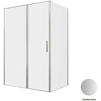 Душевой уголок Allen Brau Priority 140x100 3.31035.BA + 3.31047.BA серебро браш