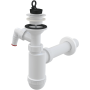 Сифон для умывальника DN40 со штуцером и пластмассовой peшeткой DN63