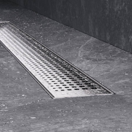 W01SC-P11-070-01SB MasterFlow Трап для душа линейный универс затвор Cut Gradient 70см цвет сталь мат