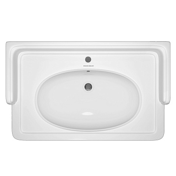 Раковина POMPEI подвесная/мебельная 80, белая глянцевая