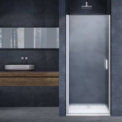 Душевая дверь Alpha VDP-3AL950MT , хром, стекло текстурное Душевая дверь Alpha VDP-3AL950MT , хром, стекло текстурное