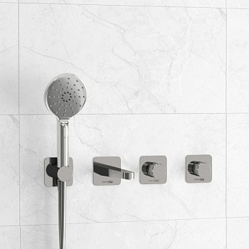 A4651.293.295.271.087.127 Встраиваемый комплект для ванны с лейкой и изливом