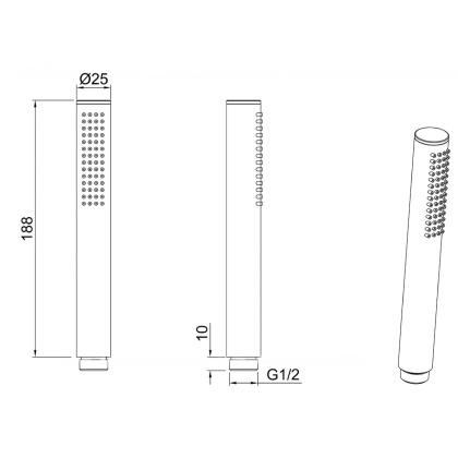 Душевая лейка Allen Brau Priority 5.31020-00 хром