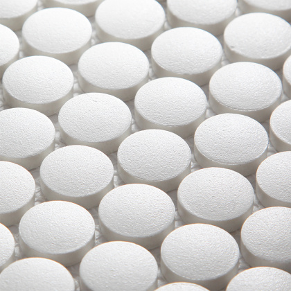 Противоскользящая мозаика, Penny Round White Antislip, Non-Slip