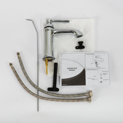 LIBERTY-F-LS-01-W0 Смеситель на раковину без донного клапана, хром