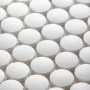 Противоскользящая мозаика, Penny Round White Antislip, Non-Slip