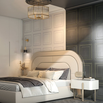 Обои виниловые Буазери мотив, чёрный