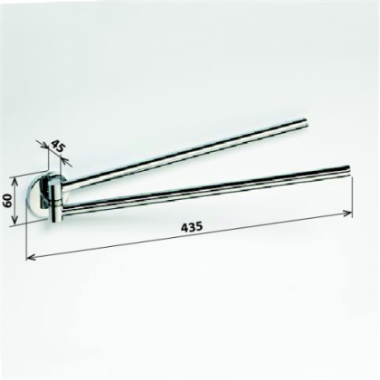 Полотенцедержатель двойной поворотный Полотенцедержатель двойной поворотный