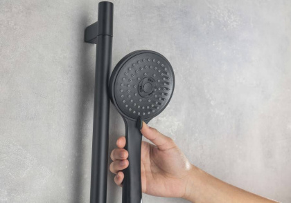 Ручной душ 3jet AQUATEK, матовый черный AQ2003MB 