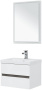 Мебель для ванной Aquanet Беркли 60 белый/дуб рошелье (зеркало белое)