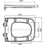 ARDENTE-C Сиденье дюропласт, soft close, металлическое крепление, черное матовое, BB3202SC-MB