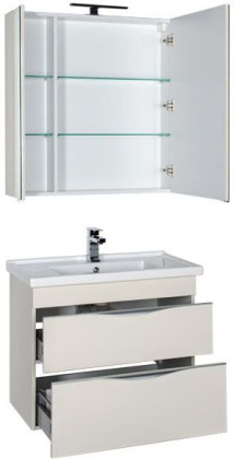 Мебель для ванной Aquanet Эвора 80 крем Мебель для ванной Aquanet Эвора 80 крем