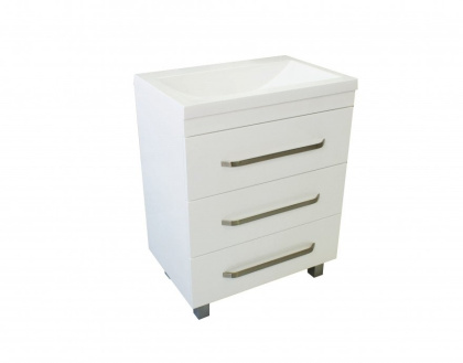 Тумба напольная под умывальник Monaсo 600х480 3 ящика (ШхГхВ) 598х476х860 Тумба напольная под умывальник Monaсo 600х480 3 ящика (ШхГхВ) 598х476х860