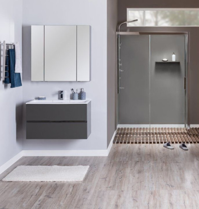 Мебель для ванной Aquanet Алвита 100 серый антрацит
