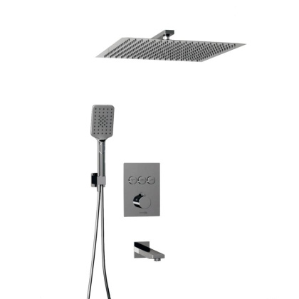 A171919 Встраиваемый комлплект для ванны с верхней душевой насадкой, лейкой и изливом A171919 Встраиваемый комлплект для ванны с верхней душевой насадкой, лейкой и изливом