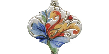 Декор Арабески Тоскана 4 глянцевый 6,5x6,5x0,7