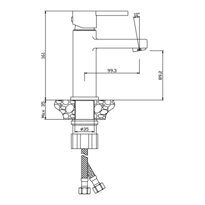 Смеситель д/раковины TORRES, арт.17100TR Смеситель д/раковины TORRES, арт.17100TR