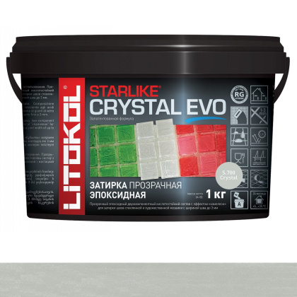 Затирка эпоксидная STARLIKE CRYSTAL EVO, S.700 CRYSTAL 1кг STARLIKE CRYSTAL EVO
