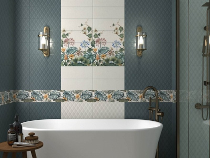 Плитка настенная Зимний сад зеленый структура 15128 15x40x9,3 (19шт/1,14м2), м2 Плитка настенная Зимний сад зеленый структура 15128 15x40x9,3 (19шт/1,14м2), м2