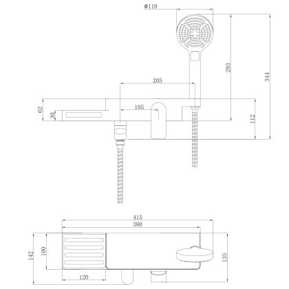 Смеситель Lemark Unibox LM6914CW для ванны Смеситель Lemark Unibox LM6914CW для ванны