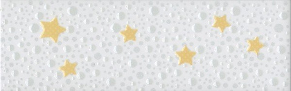 Керамический бордюр DC\A39\5009 Бон Вояж белый, желтый (20см*6,3см*6,9мм) (32шт/0,403м2) Детская кол, шт