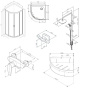 Комплект для ванной комнаты, зона помывочной 80x80 см WK90EM Комплект для ванной комнаты, зона помывочной 80x80 см WK90EM