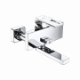 Alme 1501 Смеситель для ванны с коротким изливом Wasserkraft Alme 1501 Смеситель для ванны с коротким изливом Wasserkraft