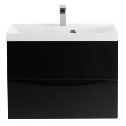 Тумба с раковиной подвесная BelBagno MARINO 70 Rovere Grigio, раковина белая