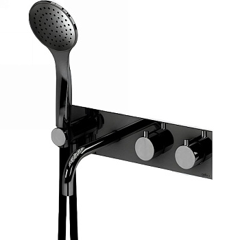 CZR-B-VDM2-T-NOP Встраиваемый термостатический смеситель для ванны и душа однорычажный, на 3 выхода, в комплекте с ручным душем, NOP CZR-B-VDM2-T-NOP Встраиваемый термостатический смеситель для ванны и душа однорычажный, на 3 выхода, в комплекте с ручным душем, NOP