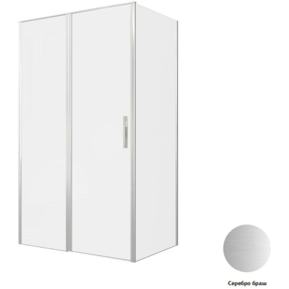 Душевой уголок Allen Brau Priority 120x80 3.31032.BA + 3.31041.BA серебро браш