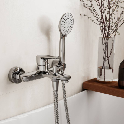 Vils 5601 Смеситель для ванны с коротким изливом Wasserkraft Vils 5601 Смеситель для ванны с коротким изливом Wasserkraft