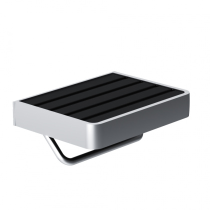 Держатель для туалетной бумаги Jupite, 6,4х28х12,1 см, цвет черный с серебром, DA77341500