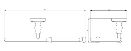 Полотенцедержатель полукольцо RUSH Crete (CR35511)