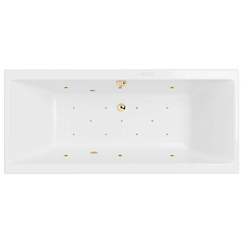 Ванна EXCELLENT Pryzmat 190x90 "RELAX" (золото)