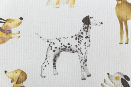 Обои виниловые Уик-энд мотив, серый собачки