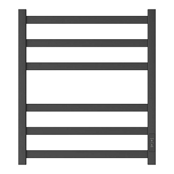 Полотенцесушитель электрический Point Меркурий PN83856B П6 500x600, диммер справа, черный